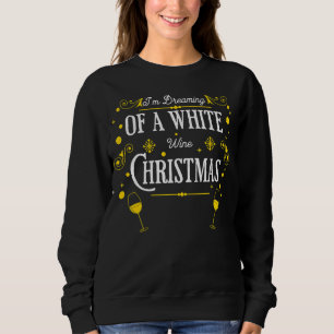 White Wine Christmas Holiday Sweater