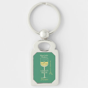 White Wine Glass custom key chain