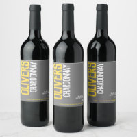White wine home winemakers text custom yellow
