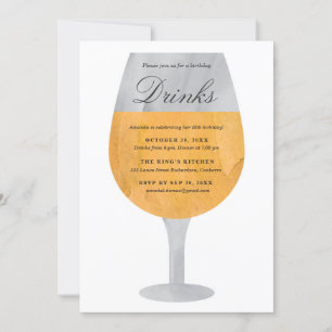 White Wine Invitation