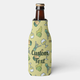 White Wine Pattern Bottle Cooler