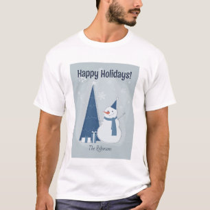 White Winter Christmas Gift Ideas Vintage Silver T-Shirt