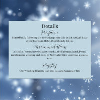 White Winter Dragon Snowflakes Blue