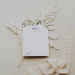 White Winter Peony Floral Wedding Advice Card<br><div class="desc">This white winter peony floral wedding advice card is perfect for a modern wedding. The design features beautiful hand-drawn white peonies bunched into neat bouquets with burgundy buds and green leaves. These cards are perfect for a wedding, bridal shower, baby shower, graduation party & more. Personalise the cards with the...</div>