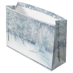 White Winter Wonderland Large Gift Bag
