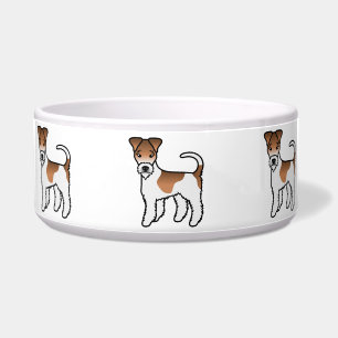 White Wire Fox Terrier Cute Cartoon Dog