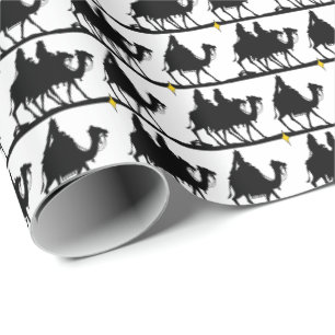 White   Wise Men now Christmas Wrapping Paper