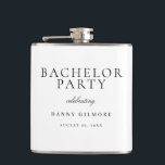 White With Black Classic Mens Bachelor Party Gift Hip Flask<br><div class="desc">White With Black Classic Mens Bachelor Party Gift

Follow our store for lots more invitations and designs</div>