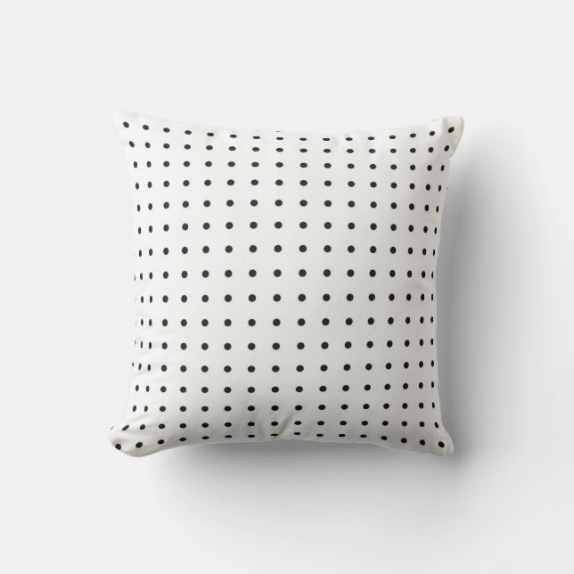 White with Black Dots Cushion (Front)