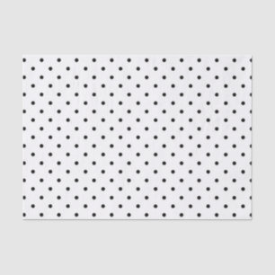 White with Black Dots tissue paper
