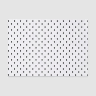White with Black Dots tissue paper