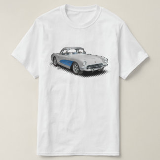 White with Blue 56-57 StingVetteRay t-shirt