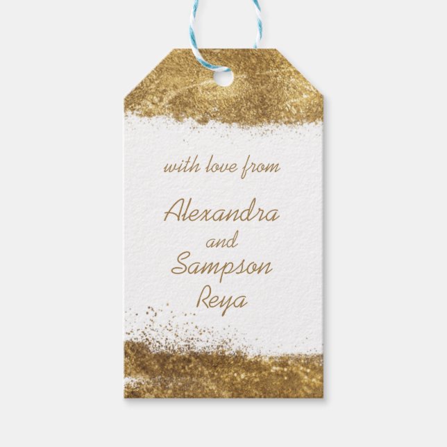 White with Gold Gift Tags (Front)