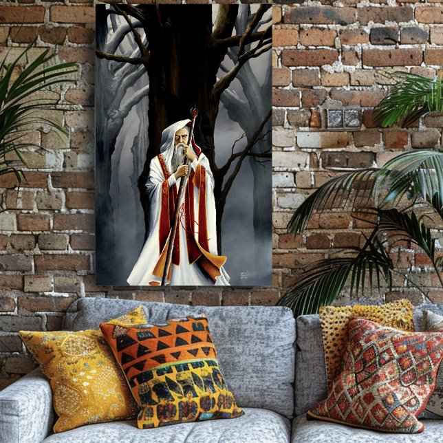 White Wizard Oak tree Fantasy Poster (Creator Uploaded)