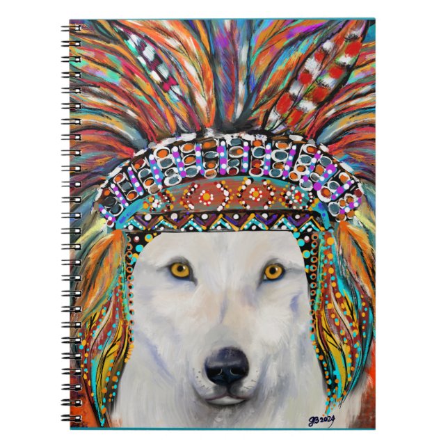 White Wolf Art Notebook (Front)
