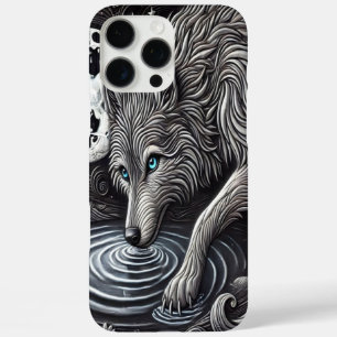 White Wolf by Moonlight iPhone 16 Pro Max Case
