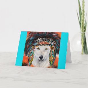 White Wolf Card