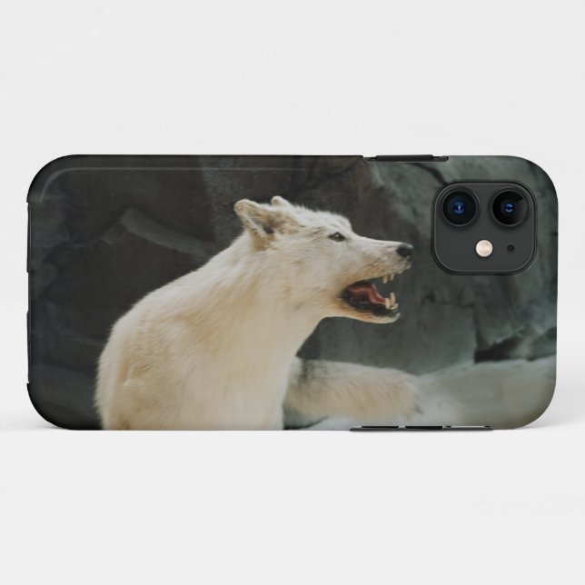 White Wolf Case-Mate iPhone Case (Back (Horizontal))