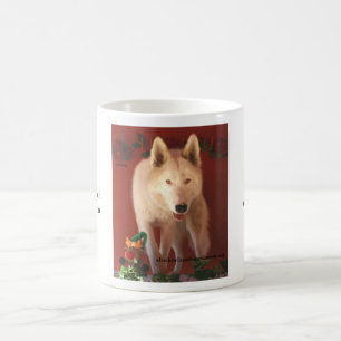 White Wolf Christmas Mug
