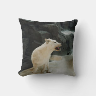 White Wolf Cushion