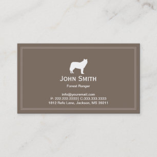 White Wolf Forest Ranger Business card