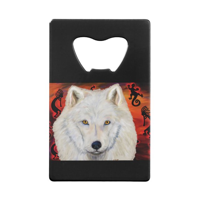 White  Wolf  Kokopelli (Back)
