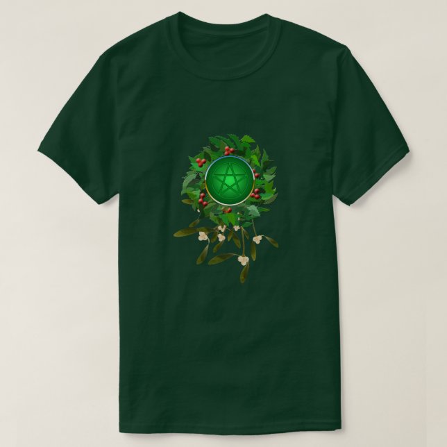 White Wolf Paw Print Silhouette T-Shirt (Design Front)