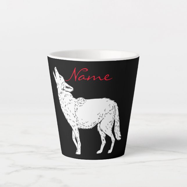 White Wolf Thunder_Cove Latte Mug (Front)