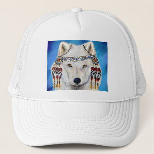 White Wolf Trucker Hat