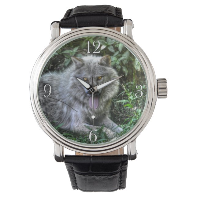 White Wolf Wildlife Design Watch (Front)