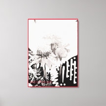 White Wonder Flowers Trio Stretched Canvas Print