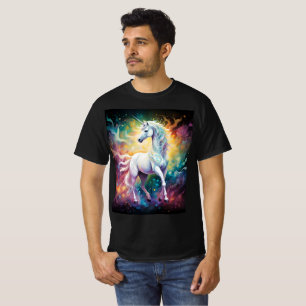 White Wonder: The Spectral White Unicorn T-Shirt