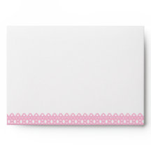 White Wood Lined Country Envelope