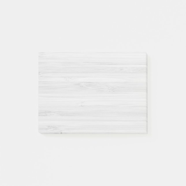 White Wood Minimal Shabby Chic Post-it Notes (Front)