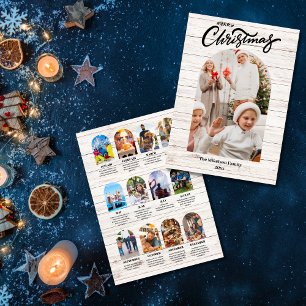 White Wood Year in Review Multi Photo Collage Announcement