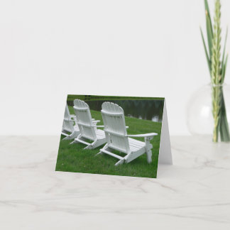 White Wooden Chair Notecard