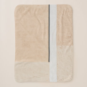 White wooden framed glass window sherpa blanket