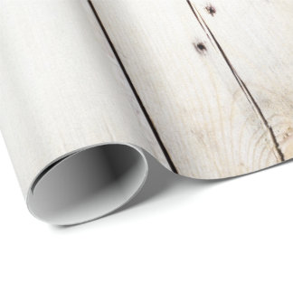 White wooden planks wrapping paper