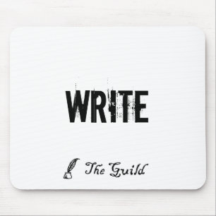 White WRITE Mousepad