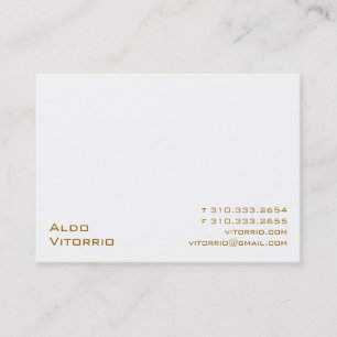 White X Business Card