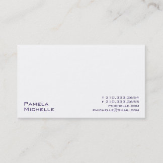 White XIV Business Card