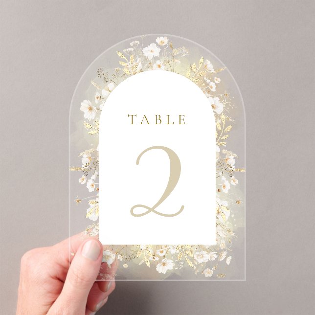  white yellow flowers table numbers (Insitu (Handheld))