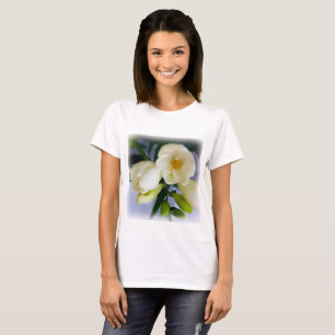 white yellow freesia T-Shirt