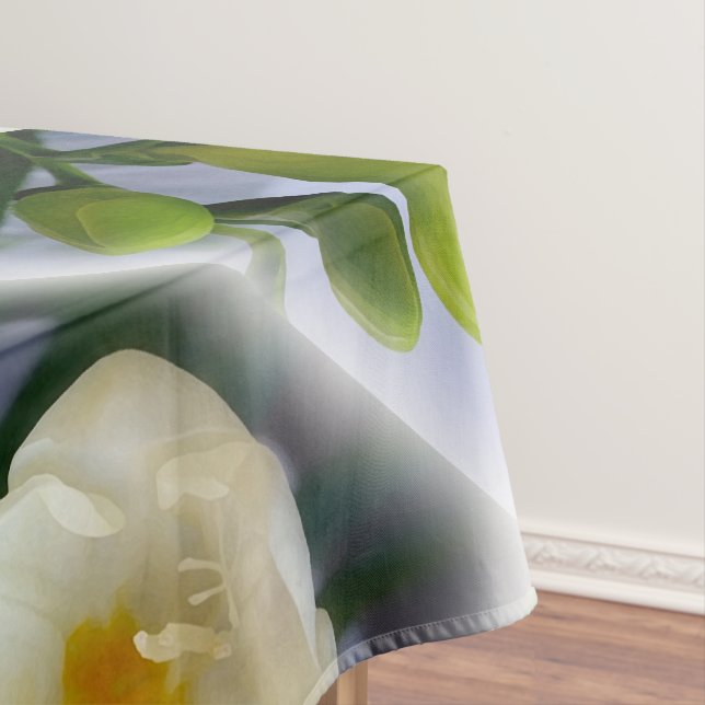 white yellow freesia tablecloth (In Situ)