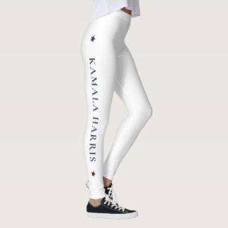 White Yoga Leggings with Kamala - Walz
