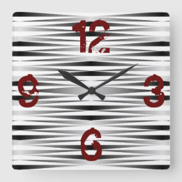 White Zebra Designed Clock