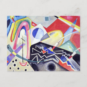 White Zig Zags, 1922 by Wassily Kandinsky Postcard