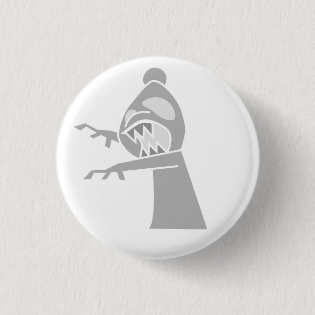 White Zombie Bishop Button (Front)