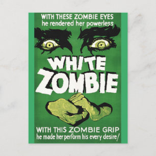 White Zombie  - Vintage movie Postcard