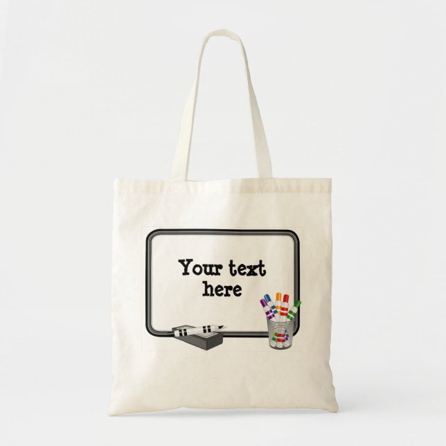 Whiteboard, Customise your text Tote Bag (Front)